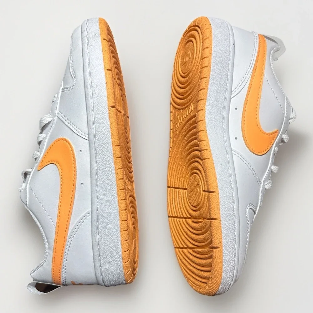 Nike Court‎ Borough Low Recraft GS White And Orange 4 Youth DV5456-119
